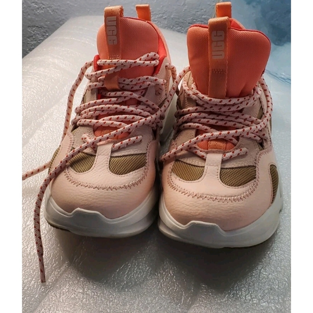 UGG Women's Sneakers in Coral and Cream - Picture 2 of 5